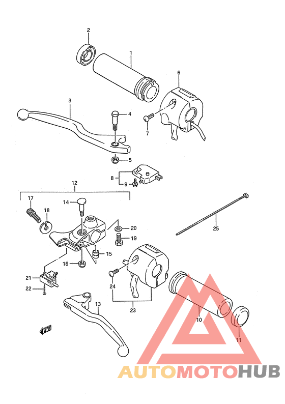 Рулевой переключатель