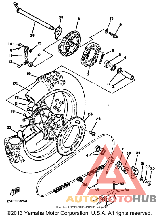 Переднее колесо