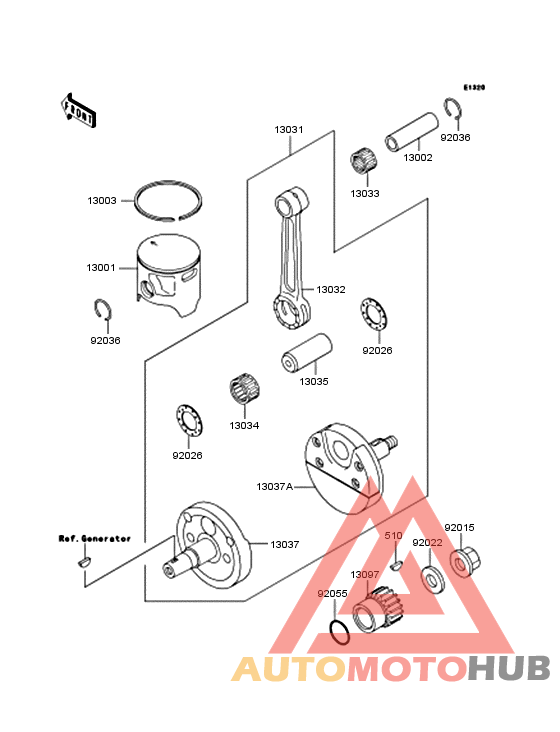 Crankshaft/piston