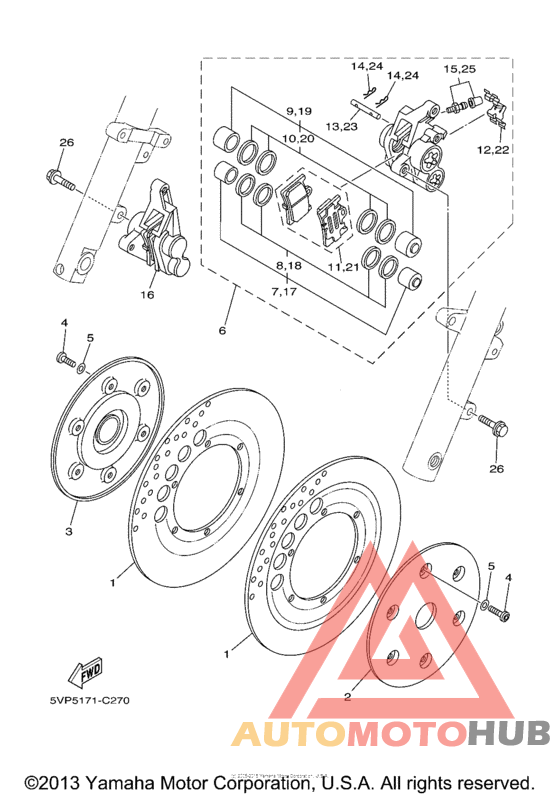 Передний суппорт