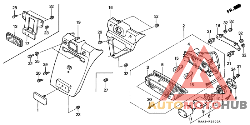 Taillight unit ass`y