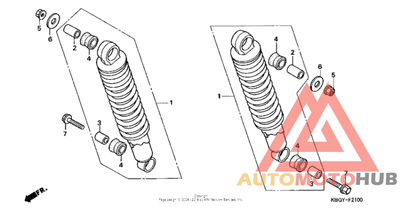 Задние амортизаторы