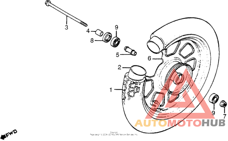 Переднее колесо