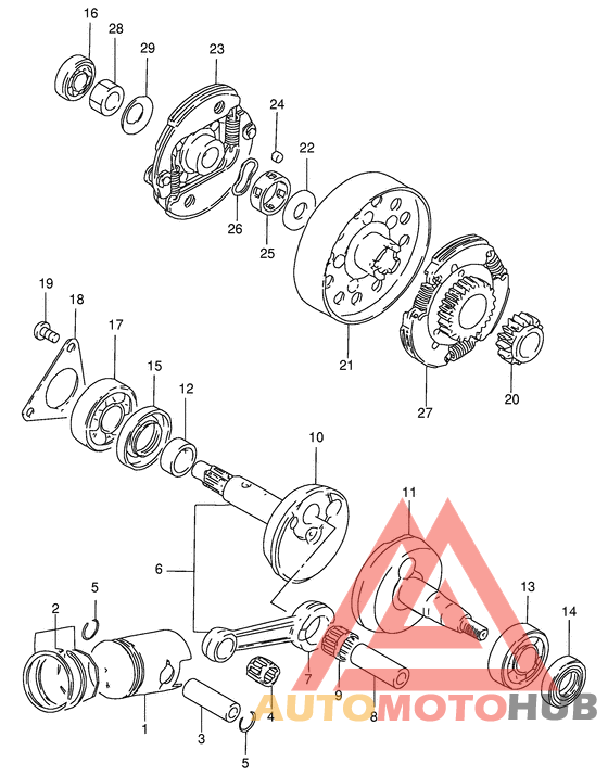 Вал коленчатый