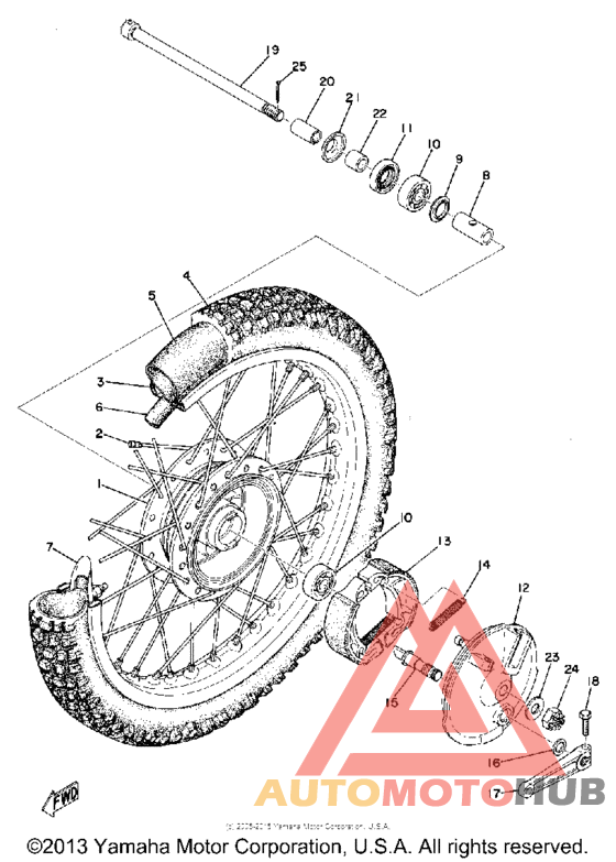 Переднее колесо
