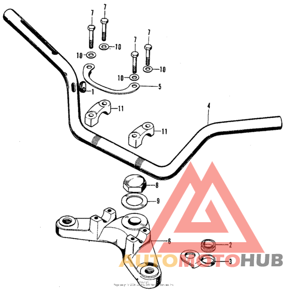 Handlebar + fork top bridge