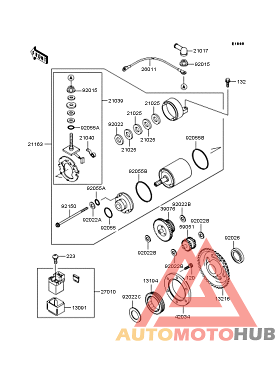 Starter motor/starter clutch