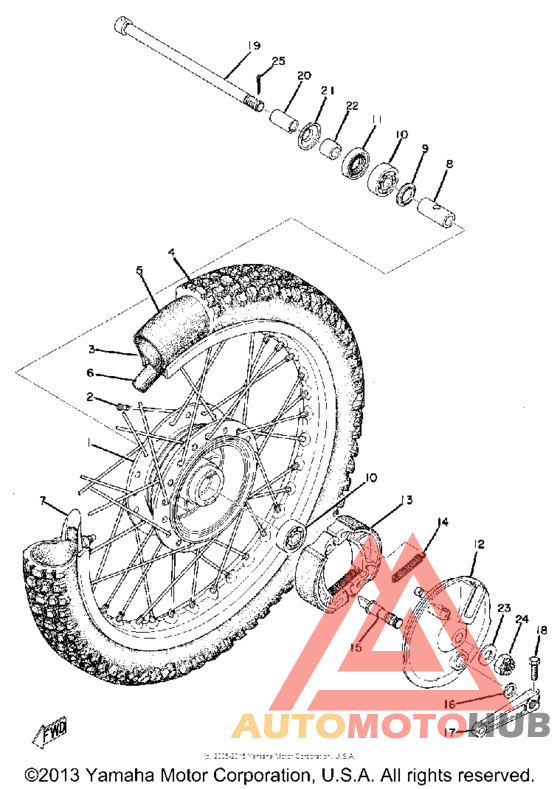 Переднее колесо