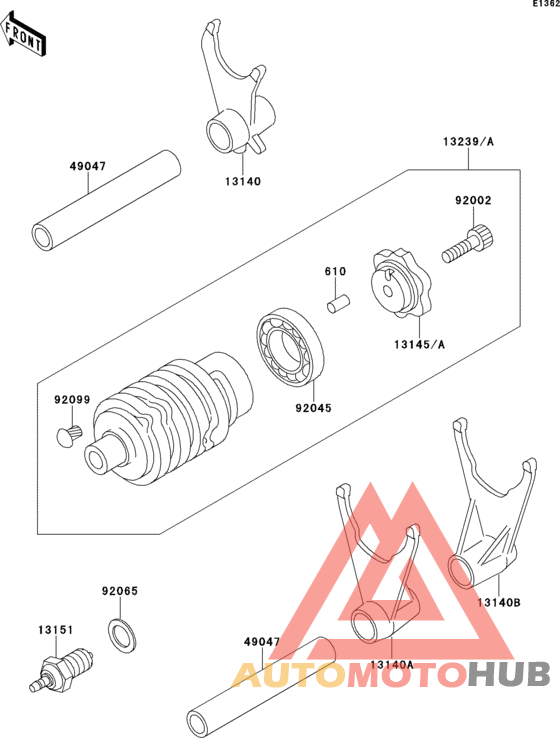 Change drum/shift fork