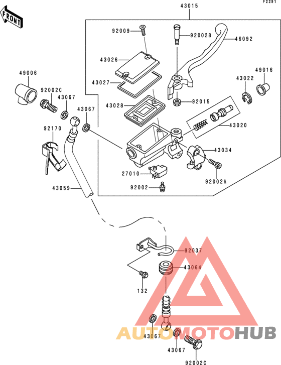 Front master cylinder(er500-b1)
