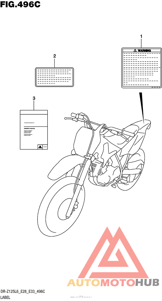 Label (Dr-Z125Ll6 E33)