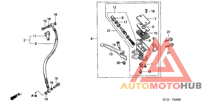 Fr. brake master cylinder