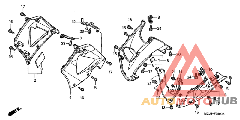 Нижний обтекатель