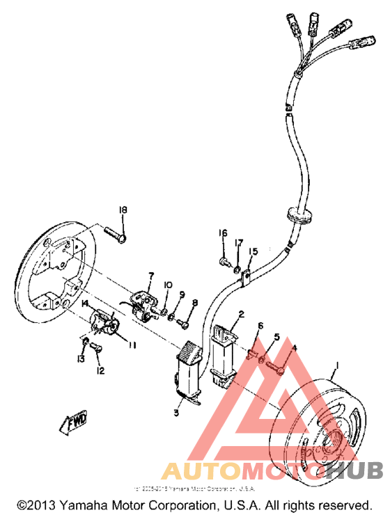 Flywheel magneto