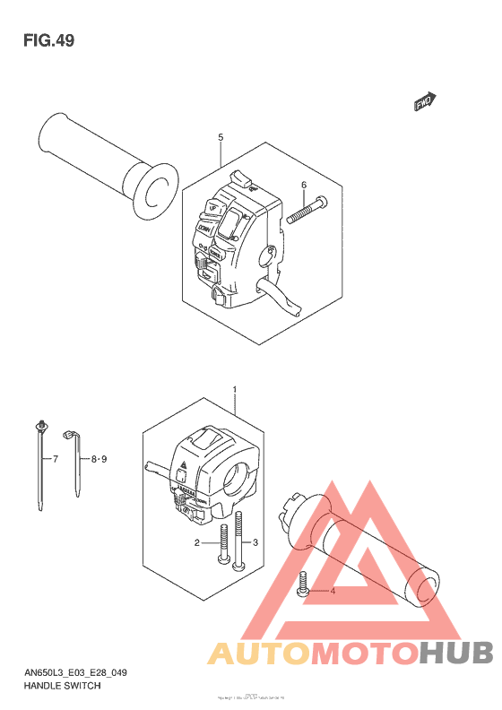 Handle Switch (An650L3 E33)