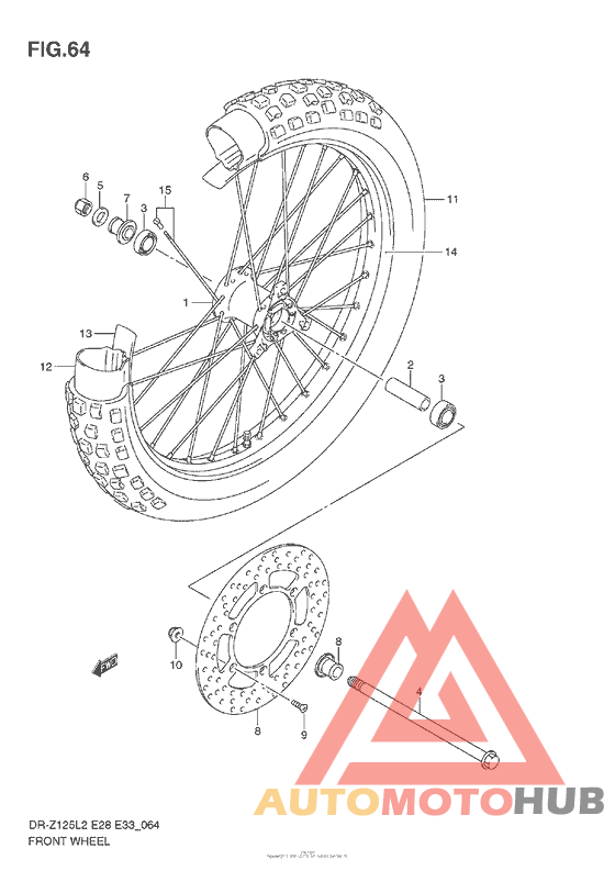 Front Wheel (Dr-Z125L E28)