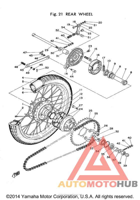 Переднее колесо