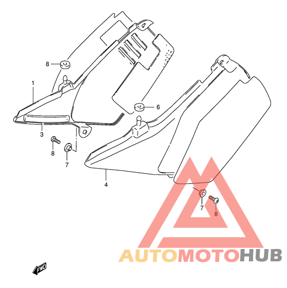 Обтекатель задний