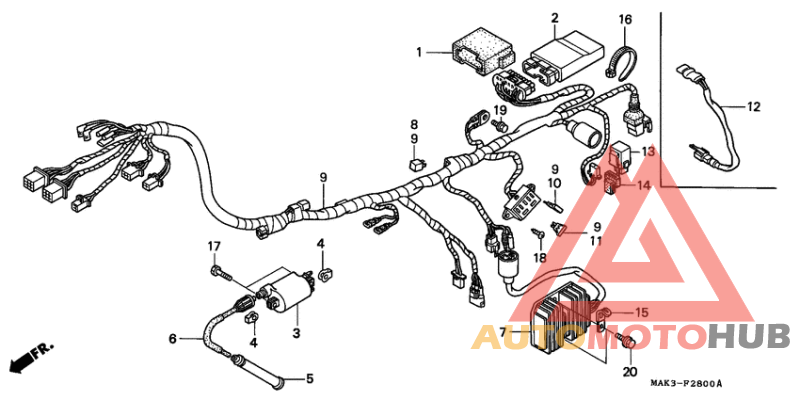 Wire harness/ ignition coil