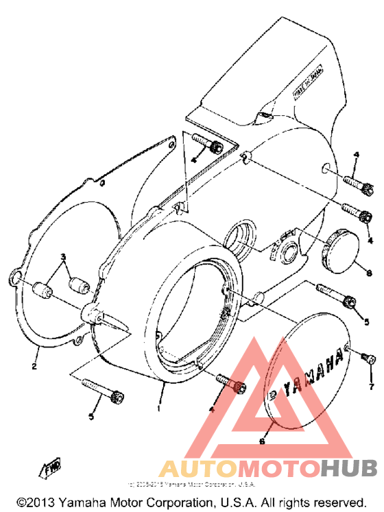 Crankcase cover left