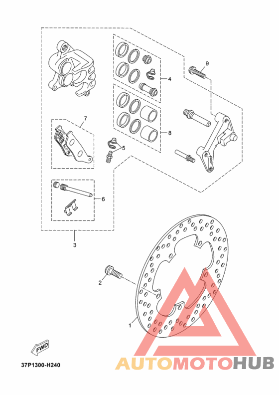Передний суппорт
