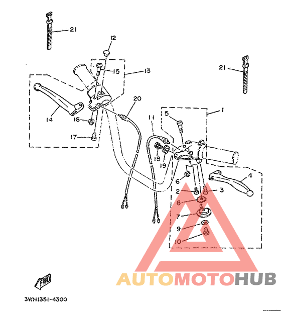 Handle switch. lever