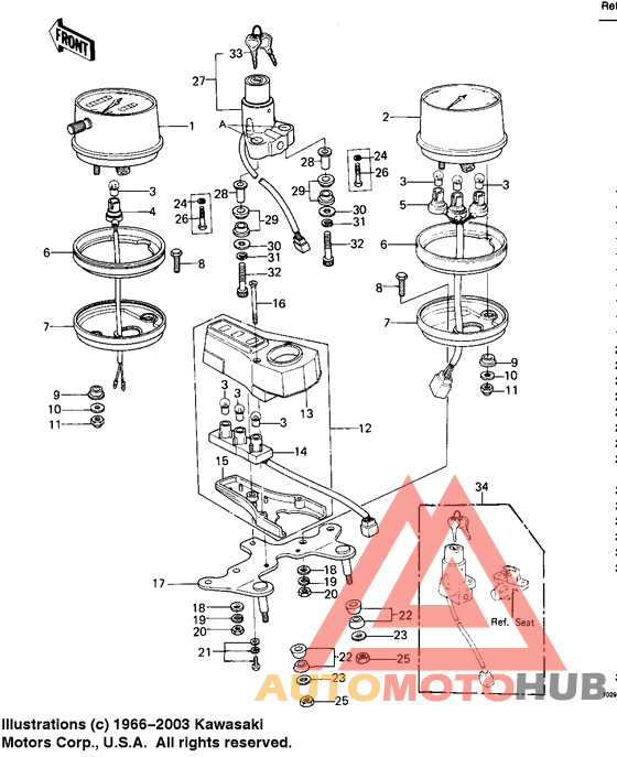 Meters/ignition switch