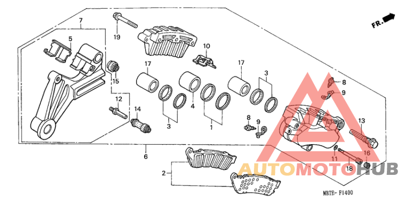 Задний суппорт