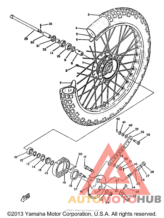 Переднее колесо
