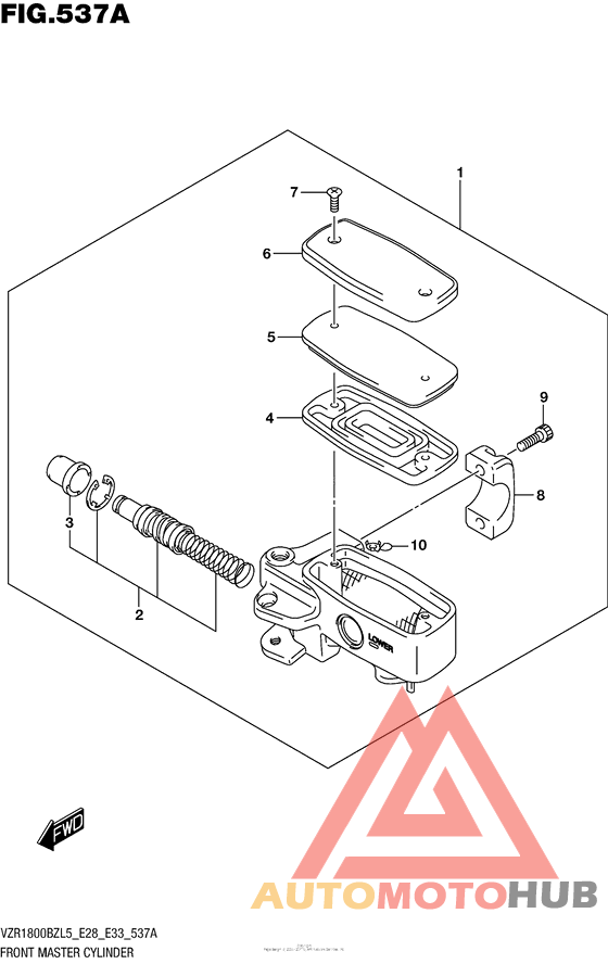 Front Master Cylinder (Vzr1800Bzl5 E28)