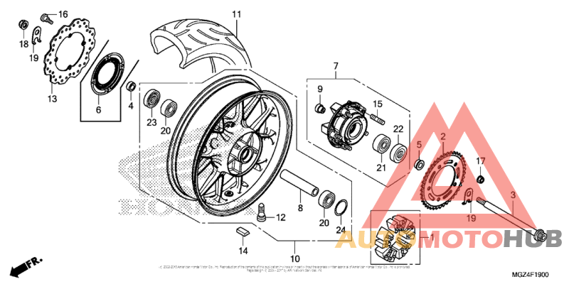 Переднее колесо