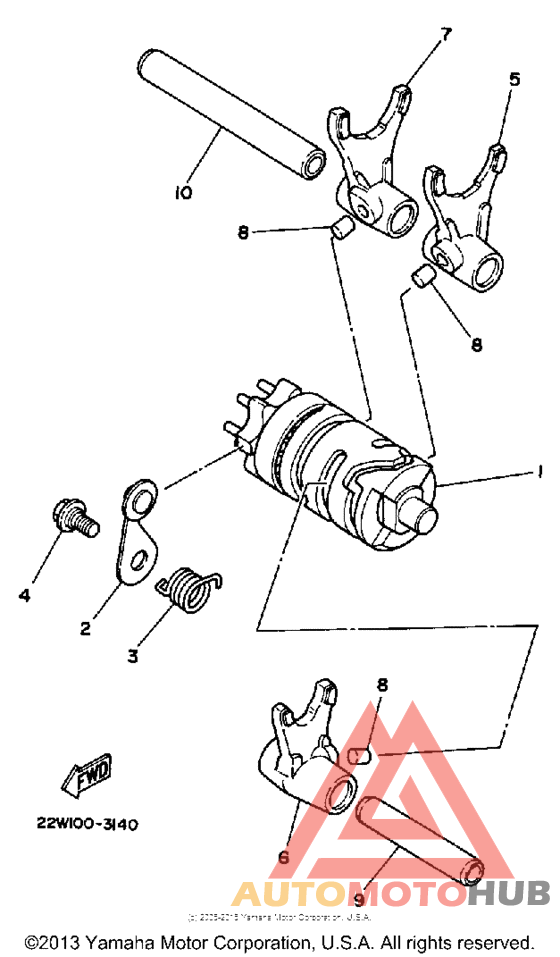 Shift cam - fork