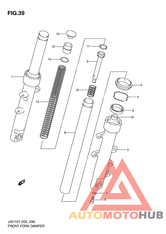 Демпфер передней вилки