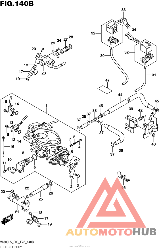 Throttle Body (Vl800L5 E33)