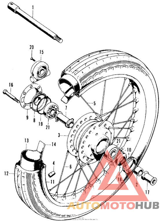 Переднее колесо