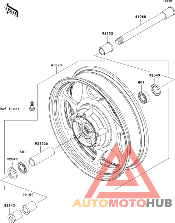 Переднее колесо