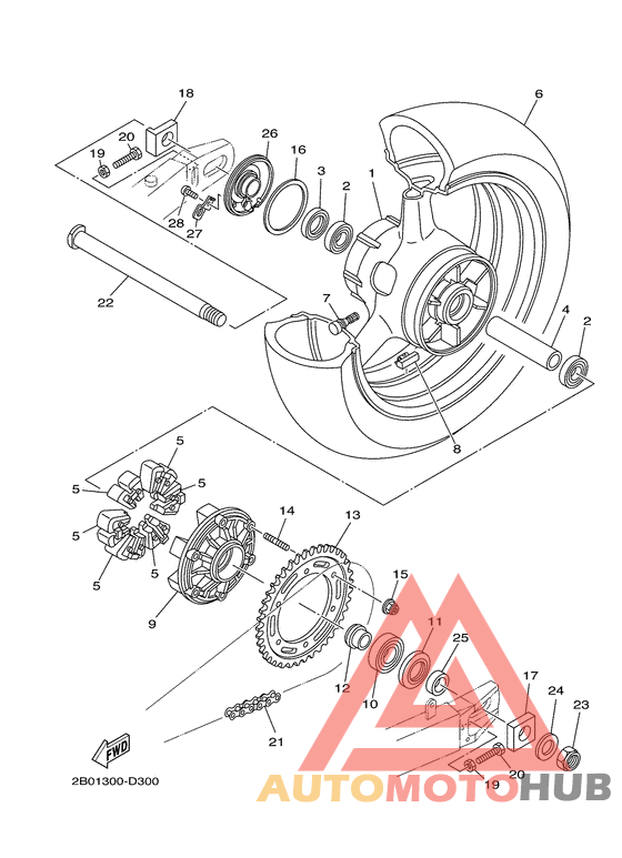 Переднее колесо