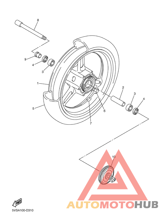 Переднее колесо