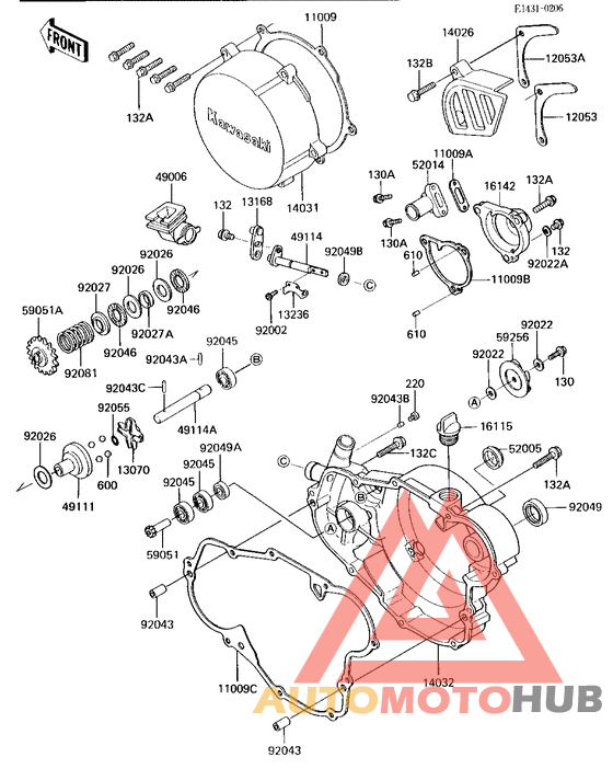 Engine covers/water pump
