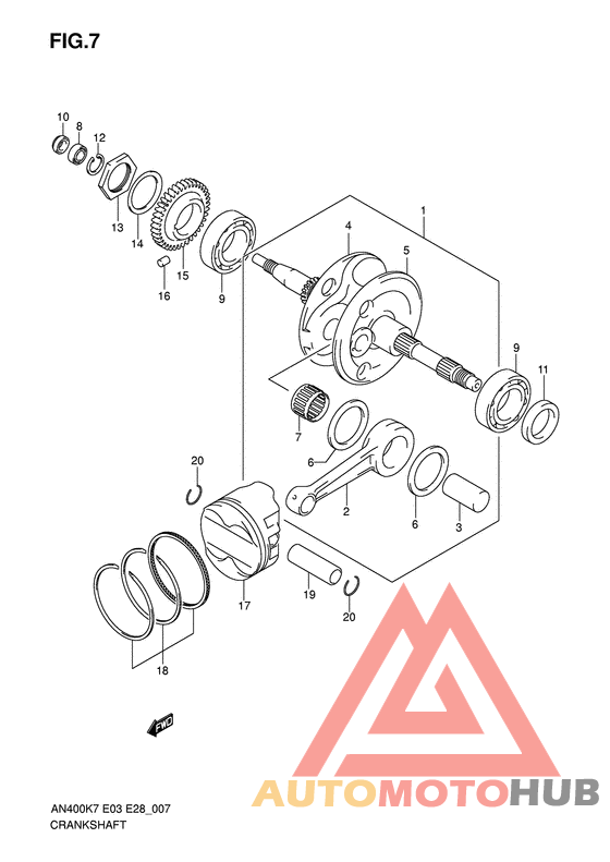 Вал коленчатый