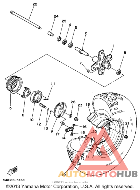 Переднее колесо