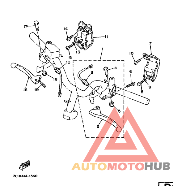 Handle switch. lever