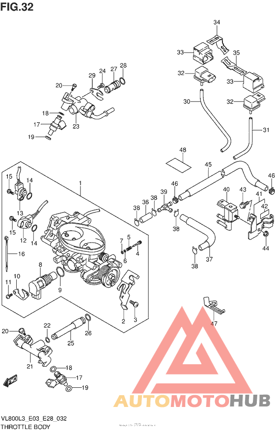 Throttle Body (Vl800Cl3 E33)