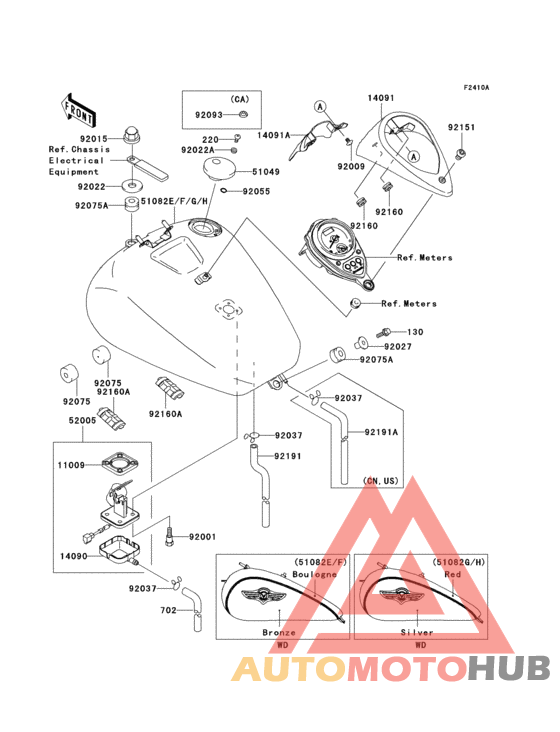 Fuel tank(1/3)(vn1500-n3)