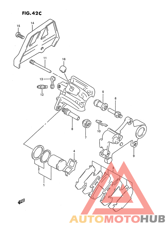 Задний суппорт