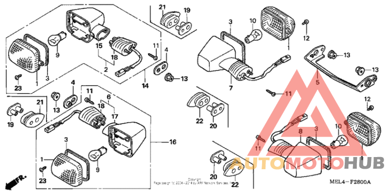 Front + rear turn signal