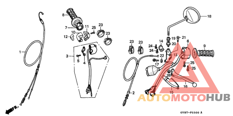 Handle lever/switch/ cable
