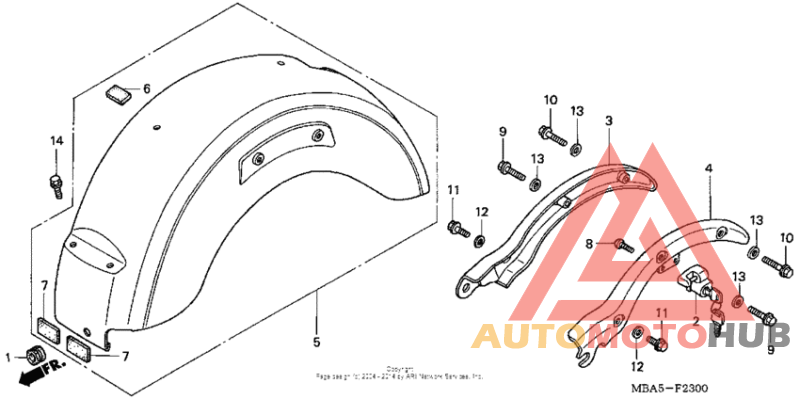 Задний бампер