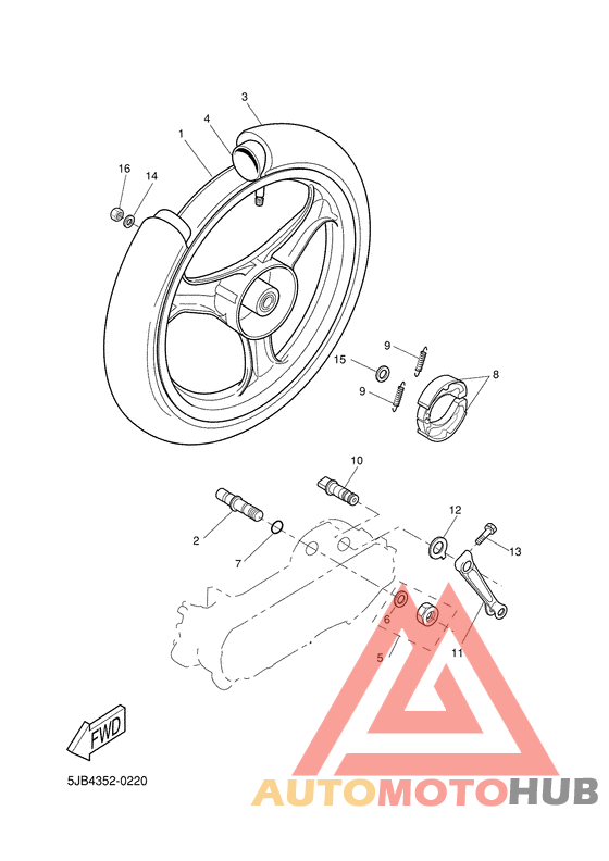 Переднее колесо