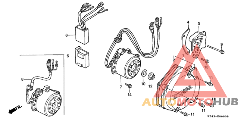 Крышка картера левая
